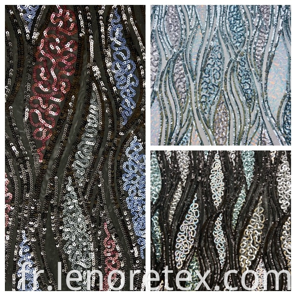 Sequin Mesh Embroidery Fabric